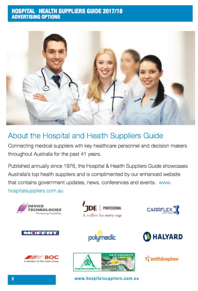 Hospital Suppliers Media Kit page 2